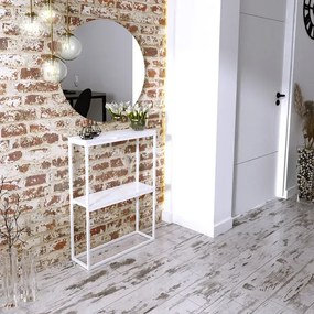 Biała konsola loft w połysku - Carello 5X