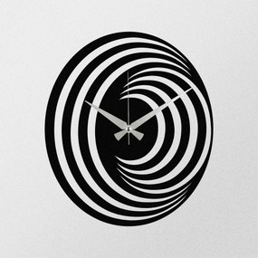 Zegar ścienny Circles S017 Black, 48 x 48 cm