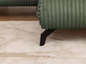 Zielony sztruksowy narożnik (prawostronny/w kształcie litery L) Marbeya – Ropez