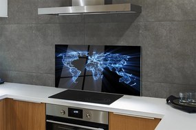 Panel nad Blat Kuchenny Niebieska Mapa Świata