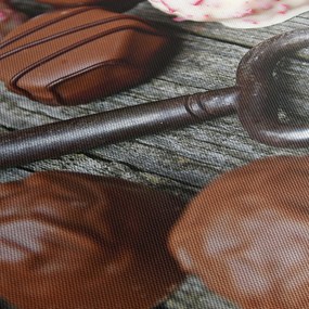 Obraz czekolady i kluczy (125x70 cm)