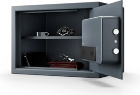 Mały sejf domowy, elektroniczny zamek na kod, na pieniądze i dokumenty, 350x250x250 mm: DORIAN
