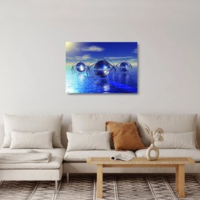Obraz na szkle abstrakcji - woda (70x50 cm)