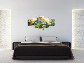 Obraz - Baśniowy zamek (125x70 cm)