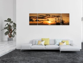 Obraz - Statek piracki (170x50 cm)