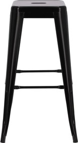 Stołek barowy Paris insp. Tolix 75 cm czarny