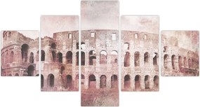Obraz - Vintage pocztówka miasta N⁰2 (125x70 cm)