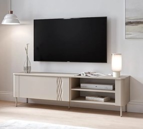 Stolik RTV 160 cm z geometrycznym wzorem Tirante RTV-1 Halmar, kaszmir