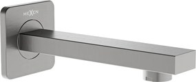 Mexen Cube wylewka wannowa ścienna, gun gray szczotkowany - 79370-66