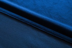 Niebieska zasłona zaciemniająca VELVET 140x250 cm Zawieszanie: Taśma z wiązaniami