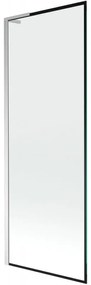 Mexen Next L parawan nawannowy 1-skrzydłowy 70 x 150 cm, czarna ramka, chrom - 895-070-000-03-70-01