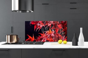 Panel Szklany Organiczna Tekstura Liści