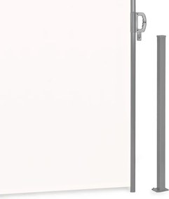 Parawan ogrodowy boczny na taras składany AW-011A, 300x180 cm, beżowy