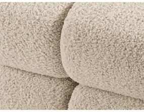 Beżowa sofa modułowa z materiału bouclé 288 cm Bellis – Micadoni
