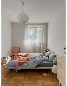 Łóżko dwuosobowe z drewna sosnowego ze stelażem 140x200 cm Japan – Karup Design