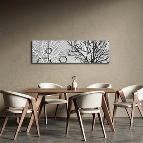 Abstrakcyjny obraz z drzewami (170x50 cm)