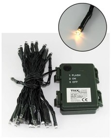 LED Zewnętrzny łańcuch bożonarodzeniowy 50xLED/2 functions 5,4m IP44 ciepła biel