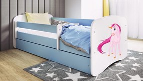 Łóżko dziecięce Babydreams z obrazkiem 180x80 z materacem