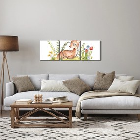 Obraz - Mały płowy (z zegarem) (90x30 cm)