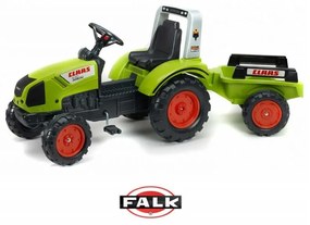 Falk duży traktor na pedały claas przyczepa