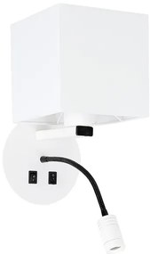 Kwadratowy kinkiet z dodatkową funkcją LED - V078-Tilon