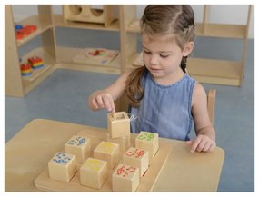 Drewniany sorter sensoryczny łączenie dźwięków masterkidz