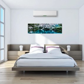 Obraz jeziora w Alpach (170x50 cm)