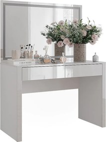 Toaletka biały wysoki połysk/biały 110x50x75.5 annabelle