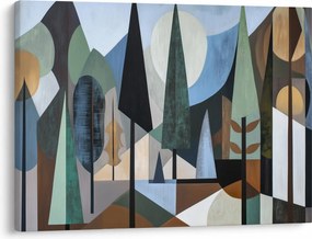 Obraz - Naturalna geometria abstrakcyjna II. (70x50 cm)