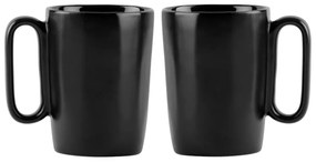 Czarne kamionkowe kubki zestaw 2 szt. 250 ml Fuori – Vialli Design