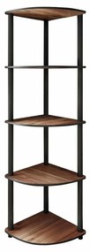 Regał Corner Walnut, 5 półek, L
