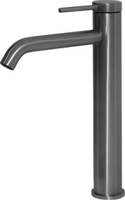 Lollipop bateria umywalkowa wysoki szary metaliczny