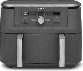 Frytkownica na gorące powietrze Ninja DZ400EU podwójna 9,5 L 2470 W szara z pokrętłami
