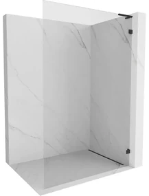 Mexen Lunar L ścianka prysznicowa Walk-in prawa 50 x 200 cm, transparent 8 mm, czarna - 830L-050-000-70-00-P