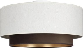 Lampa sufitowa NATIA 1xE27/60W/230V średnica 45 cm biało-brązowa