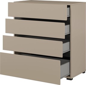 Komoda SICIO 80 cm do Salonu Sypialni Congo-czarny onyks