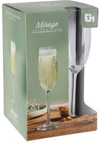 Zestaw kieliszków do szampana, 210 ml, 4 szt.