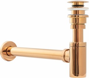 Syfon Umywalkowy Klik-Klak Uniwersalny Rea Różowo Złoty