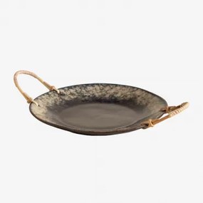 Ceramiczna Taca Dekoracyjna Zamar Ø27 Cm - Sklum