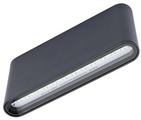 LED Kinkiet zewnętrzny FLOW 2xLED/6W/230V IP54 czarny