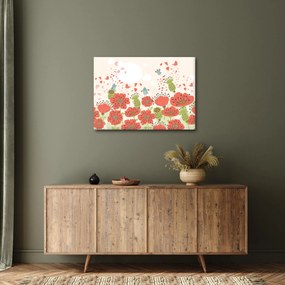 Obraz - Ptaszki na kwitnącej łące (70x50 cm)