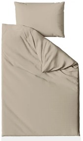 PrzytulneMieszkanie.pl PrzytulneMieszkanie.pl Bawełniana pościel z krepowym wykończeniem LUXERA szaro-brązowa hotelowa kieszeń II.gatunek Rozmiar pościeli: 70 x 90 cm | 140 x 200 cm