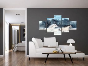 Obraz malowanych koni (125x70 cm)