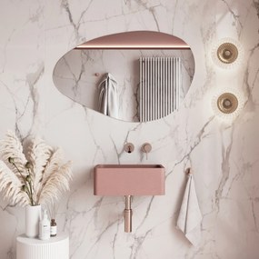 Lustro o nieregularnym kształcie oszlifowane bez podświetlenia MISTRAL | Różne rozmiary | Różne kolory szkła : Kolor tafli szkła - Srebrny, Rozmiar - 120 x 60 cm