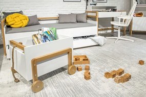 Biały kontenerek na zabawki A3-S63