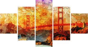 Obraz - Golden Gate, San Francisco, Kalifornia (125x70 cm)