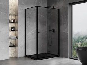 Mexen Mist-F kabina prysznicowa składana prawa 120 x 80 cm, czarna ramka, czarna - 8A6T-120-080-70-70-P