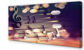 Duży obraz na płótnie Elegancja Muzycznego Zapisu