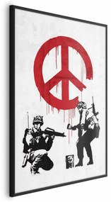 Plakat Wojna i pokój 21x30 cm z ramą czarną bez marginesu ARTGEIST B