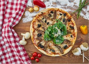 Obraz na szkle pizzy (70x50 cm)